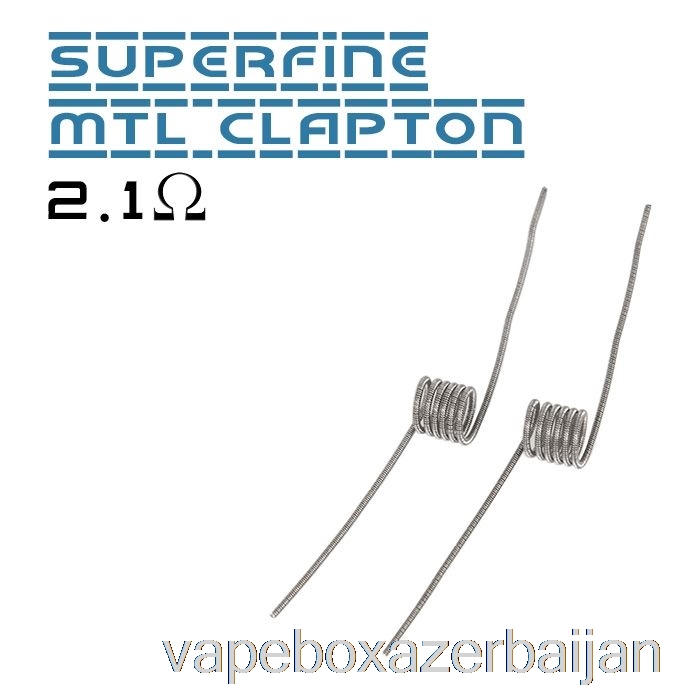 Vape Box Azerbaijan Vandy Vape Performance Prebuilt Coils 2.1ohm Superfine MTL Clapton Coil